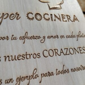 Tabla cocinero o cocinera