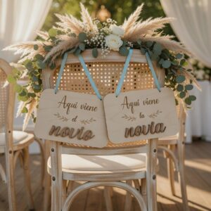Carteles de Boda con relieve