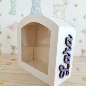 Hucha personalizada con nombre