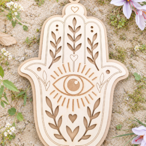 Mano de Fátima de madera